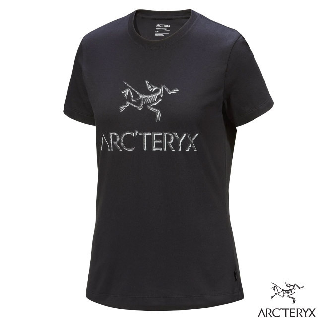 【ARCTERYX 始祖鳥】女 ARC'WORD 100%純棉短袖圓領衫.T恤.休閒衫/X000008135 黑✿30E010